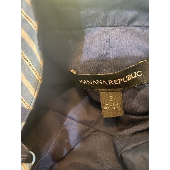 Banana Republic Floral Sun Dress - Blue Size 2 Mid Thigh Length - Picture 5 of 8